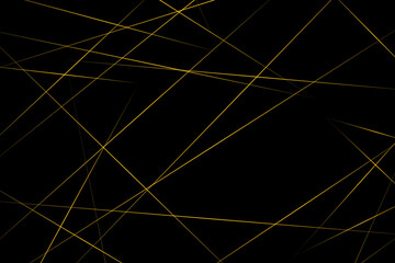 Abstract black with gold lines, triangles background modern design. Vector illustration EPS 10.