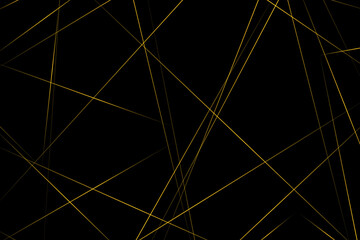 Abstract black with gold lines, triangles background modern design. Vector illustration EPS 10.