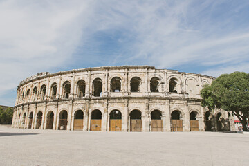 Les Arenes in Nimes, France