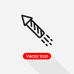 Obraz premium Fireworks Icon Vector Illustration Eps 10