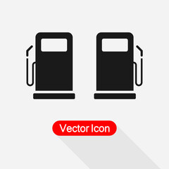 Gas Station Icon, Fuel Icon Vector Illustration Eps 10