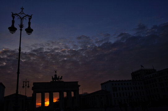 Brandenburger Tor at Sunset
