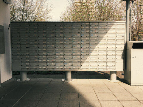 Letter boxes of a large apartment building