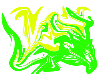 light green and yellow abstract watercolor pattern luxury fluid liquid color ink on white.