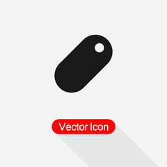 Military Pendant Icon Vector Illustration Eps10