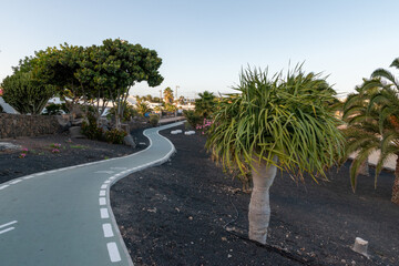 New promenade of Costa Teguise, Lanzarote,