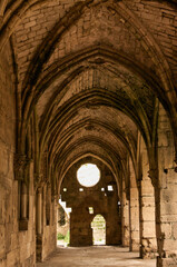 Crac de chevalier Syria 2009 interior the best-preserved of the Crusader castles - obrazy, fototapety, plakaty
