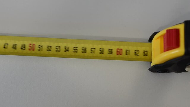 Construction tape measures the size