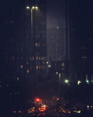 Obraz na płótnie Canvas night view of the city