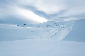 Svalbard winter scenery