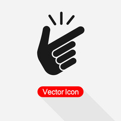 Snap Of The Fingers Icon Vector Illustration Eps10