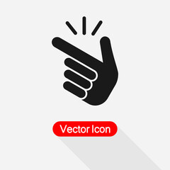 Snap Of The Fingers Icon Vector Illustration Eps10