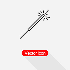  Sparkler Icon Vector Illustration Eps10