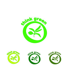 olive branch green icon