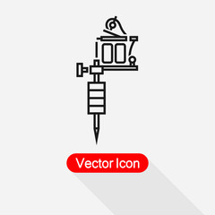  Tattoo Machine Icon Vector Illustration Eps10