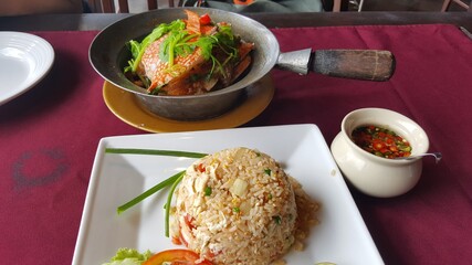 fried rice with pork