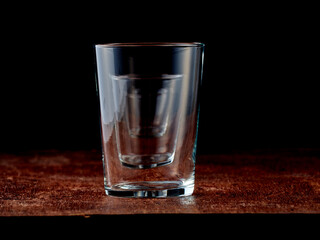 Group of crystal glasses