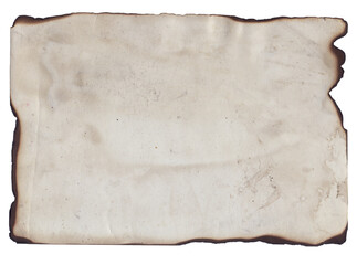 Obraz premium Old vintage texture retro paper with burned edges, stains and scratches background