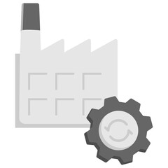 Merger and Acquisition Property rights concept, Supply chain and Long-run factors on white background, M&A Symbols Vector Color Icon design 