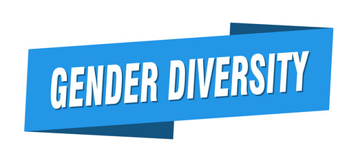 gender diversity banner template. ribbon label sign. sticker