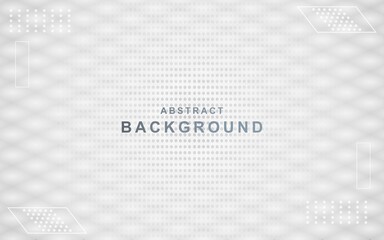 Abstract background with perspective. White geometric shapes.