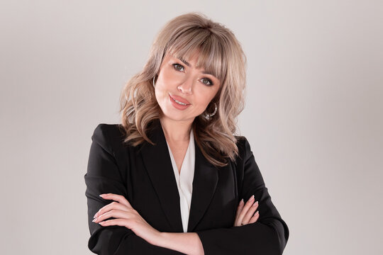 portrait of beautiful Business woman in photo studio