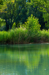 Le Tour du Lac de l'Escale itinerary, Château-Arnoux, Val de Durance, Alpes Haute Provence, France, Europe