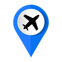 Fototapeta premium Airport location icon. Vector illustration
