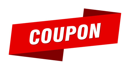 coupon banner template. ribbon label sign. sticker