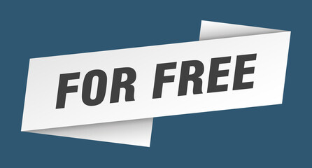 for free banner template. ribbon label sign. sticker