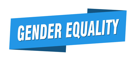 gender equality banner template. ribbon label sign. sticker