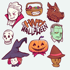 Haloween icon illustration