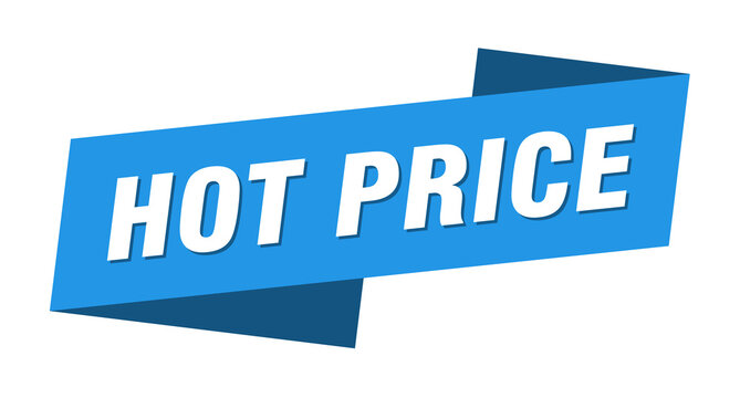 hot price banner template. ribbon label sign. sticker