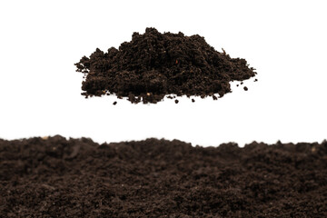 Black land for plant background.