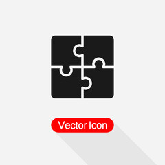 Fototapeta premium Puzzle Icon Vector Illustration Eps10