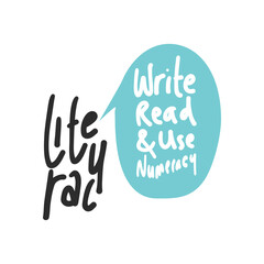 Design about International Literacy Day celebration, 8th September.