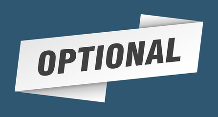 optional banner template. ribbon label sign. sticker