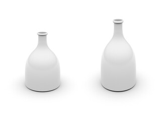 3d bottle mockup on white background