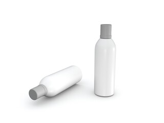 3d bottle mockup on white background