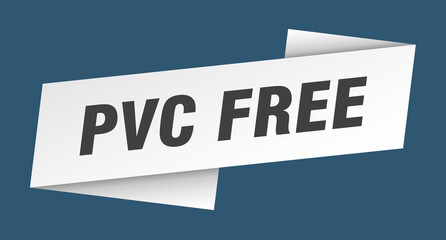 pvc free banner template. ribbon label sign. sticker