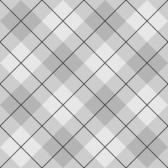 Tile grey plaid vector pattern for seamless decoration wallpaper