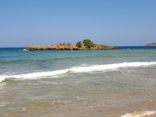 Beach in Greece on the island of Crete