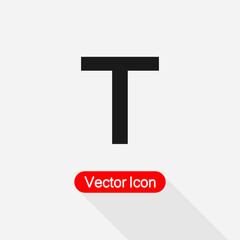 Text Icon Vector Illustration Eps10