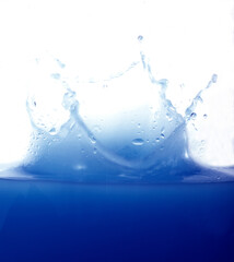 blue water splash