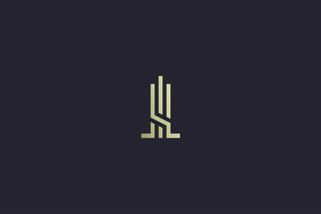 Luxury Gold Building Real Estate Logo