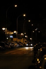 night traffic at night