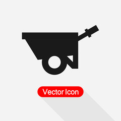 Wheelbarrow Icon Vector Illustration Eps10