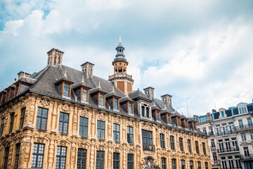 Fototapeta na wymiar Renaissance stock exchange in Lille, France