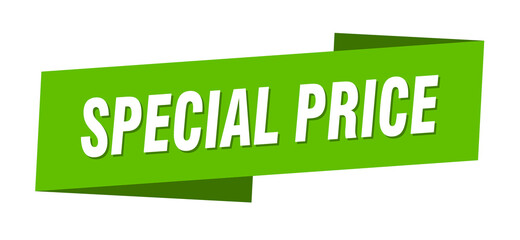 special price banner template. ribbon label sign. sticker