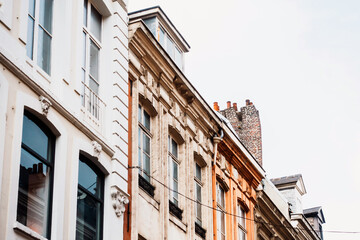 Obraz premium Street view of downtown in Lille, France